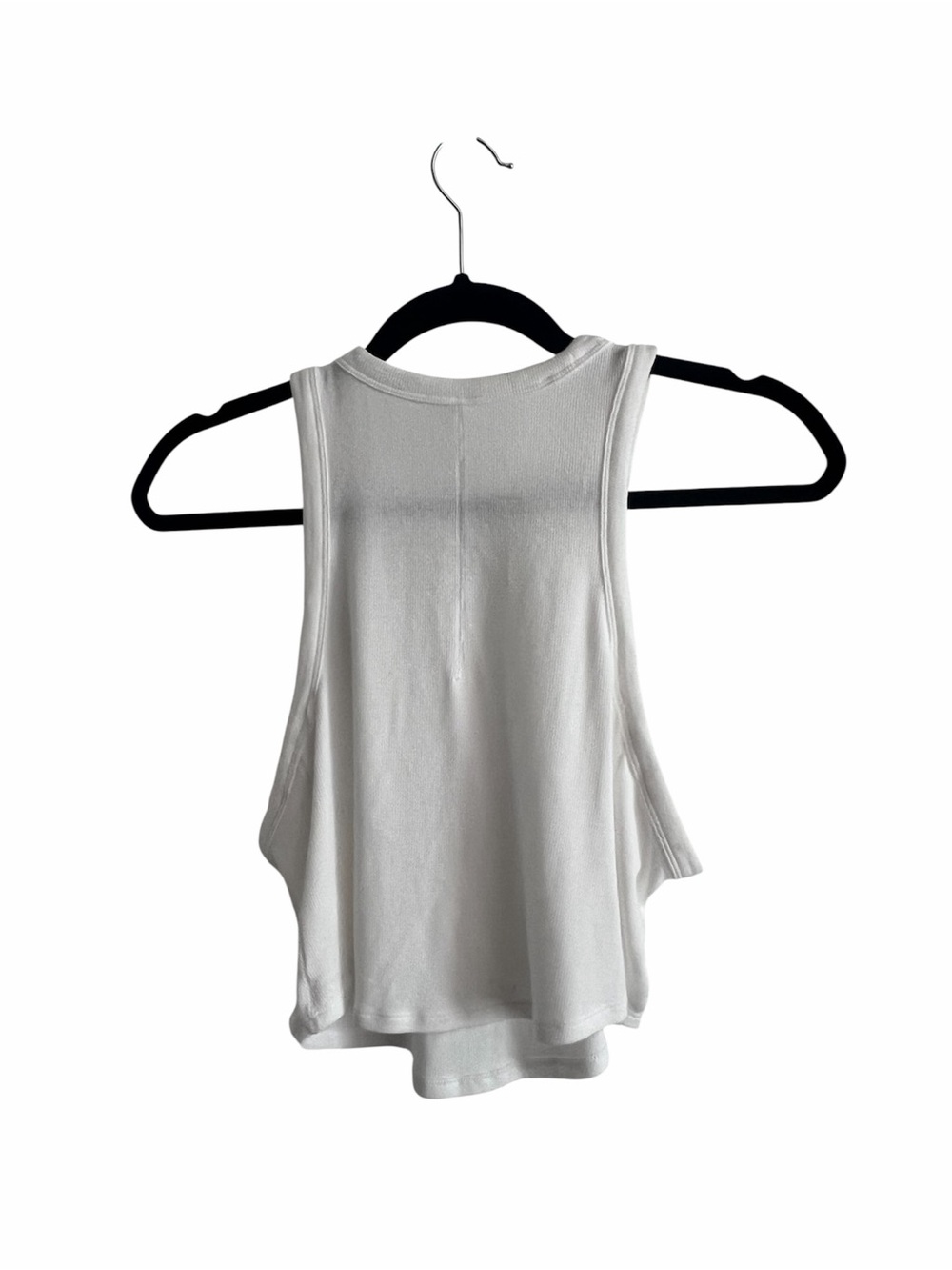 Lululemon White Ribbed Racerback Tank Top Size 10 - Picture 2 of 3